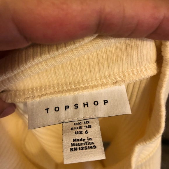 Nwot Top shop ribbed long sleeve perk a boo chest top - Picture 6 of 7